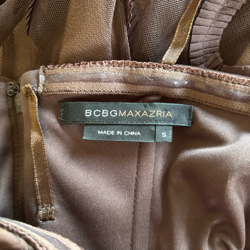 BCBG Max Azria Brown Prom Dress - Picture 9 of 11